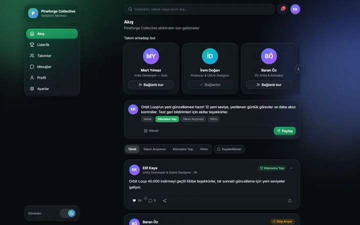 Başarı paylaşımı hazırlama — web görünümü