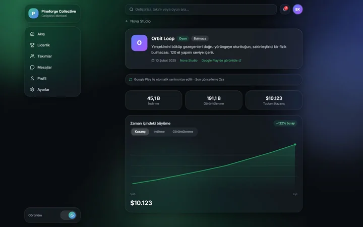 Ürün performansı — web görünümü