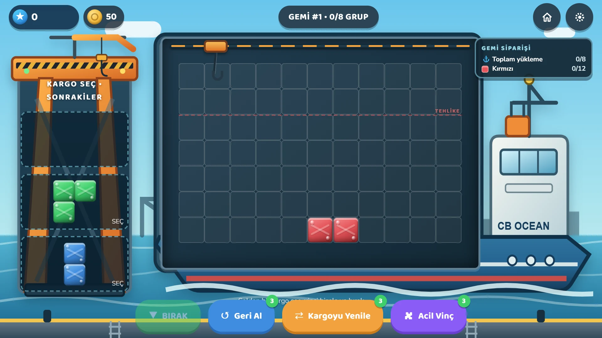 Cargo Blast: Guide the working crane