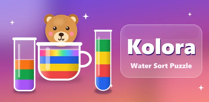 Kolora color sorting puzzle gameplay cover