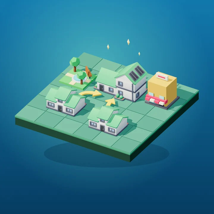Merge City city-building gameplay cover