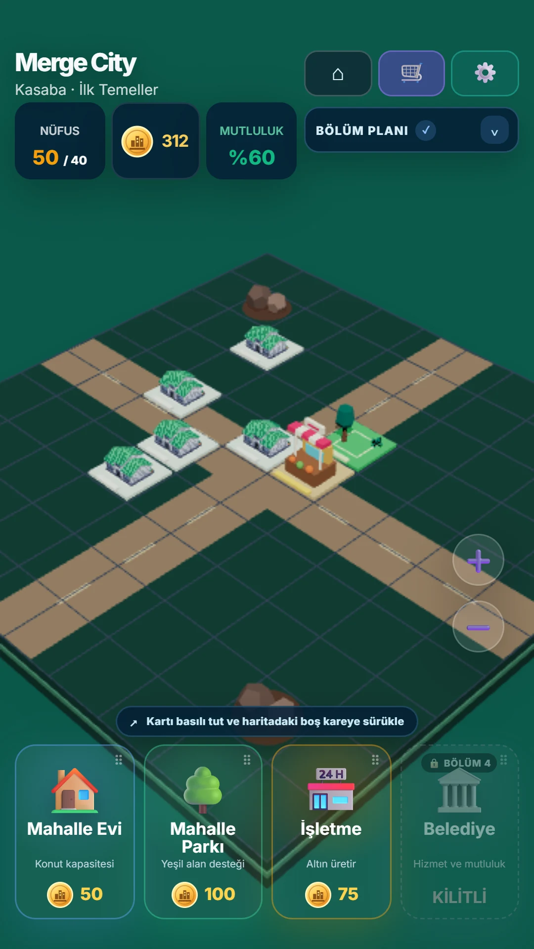 Merge City: Unlock new districts