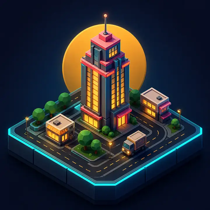Metropol Tycoon isometric city gameplay cover