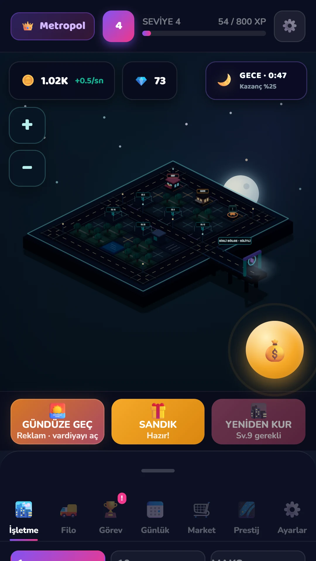 Metropol Tycoon: Yaşayan şehri tek bakışta oku