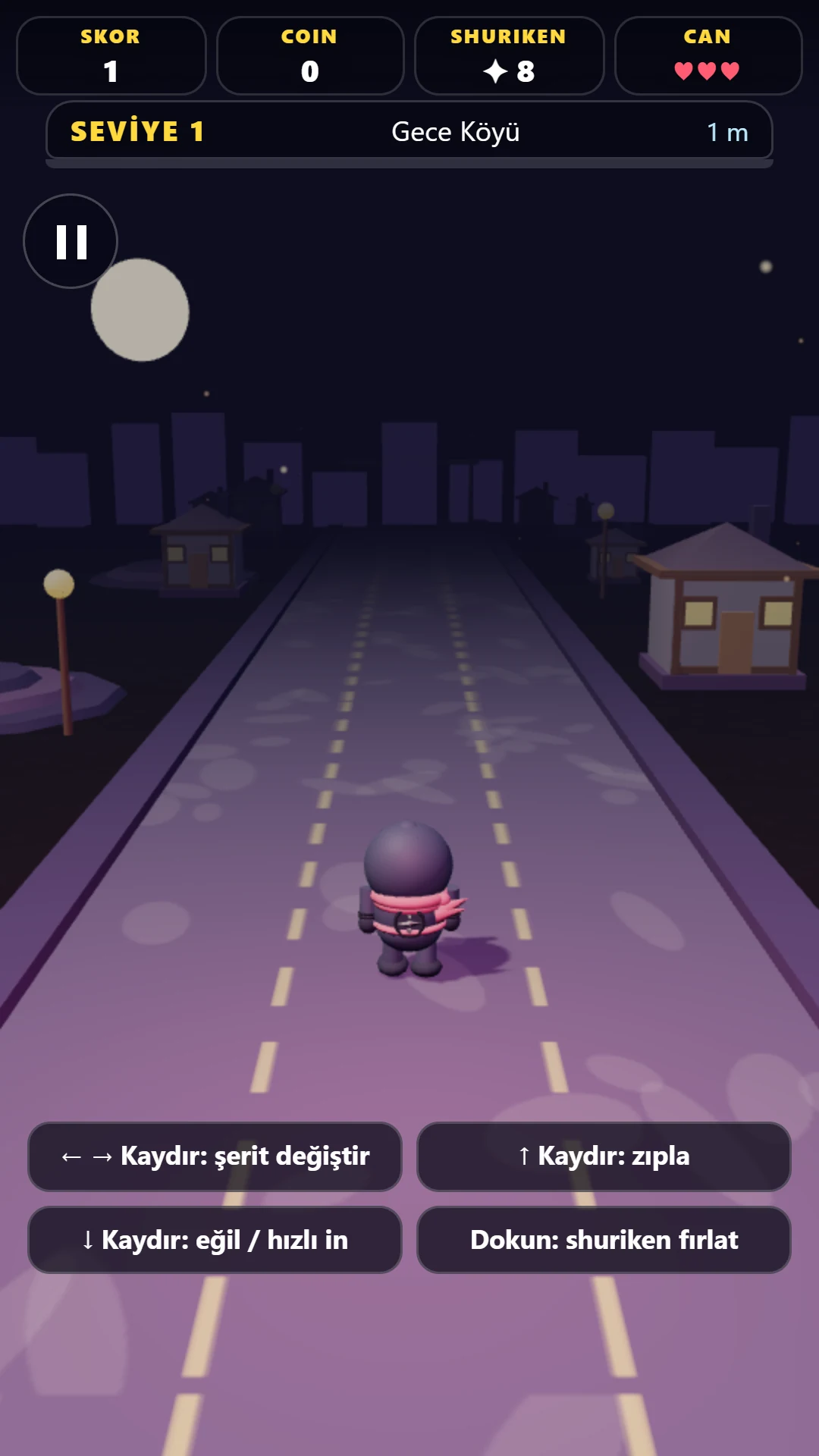 Ninja Run: Read the road ahead