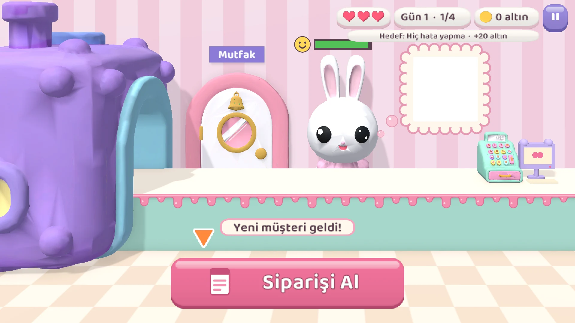 SweetCakes: Take the customer's order